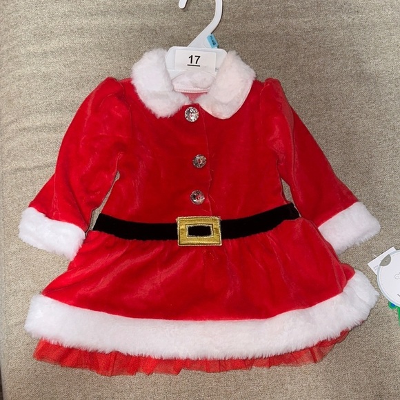 Koala Kids Other - Koala Kids Festive Red Dress with White Accents